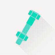 Bolt and nut icon vector illustration N14