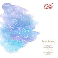 Watercolor background retro