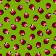 Ladybug seamless pattern