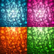 Glowing circles background