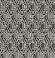 monochrome hexagonal grid pattern