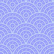 Circle With Tick Shape Vector Seamless Pattern