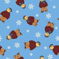 Bear illustration pattern N23