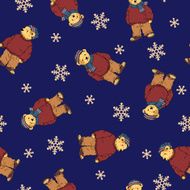 Bear illustration pattern N25