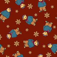 Bear illustration pattern N26