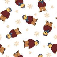 Bear illustration pattern N27