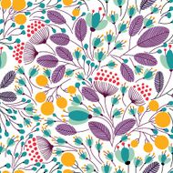 Elegant seamless pattern with flowers N12