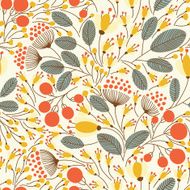 Elegant seamless pattern with flowers N13