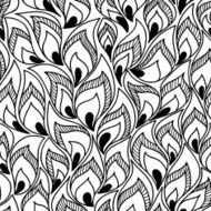 Vector seamless pattern with fire