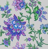 Seamless Pattern with floral ornament N55