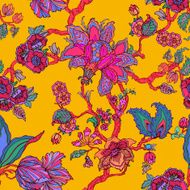Seamless pattern with flowers of Frangipani N6