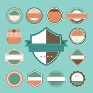 Set of retro vintage labels N2