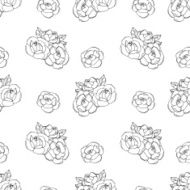 Seamless pattern with roses N72