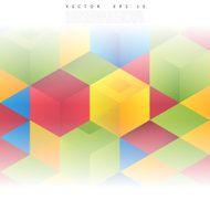 Vector Abstract geometric shape from cubes N32