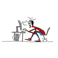 Programmer at work sketch for your design N12