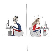Programmers at work sketch for your design N14