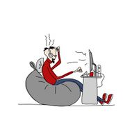 Programmer at work sketch for your design N14