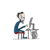 Programmer at work sketch for your design N15