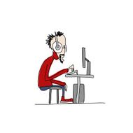 Programmer at work sketch for your design N18