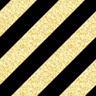 New Year seamless gometric pattern with golden glitter textured stripes N3
