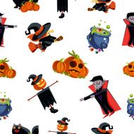 Seamless pattern for Halloween N10
