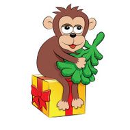 Christmas monkey