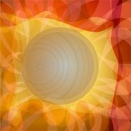 Autumn sun background with rays in yellow and orange