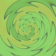 Twisted leaves of thistle abstract green background