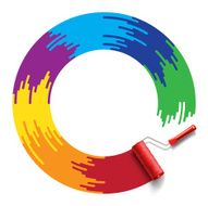 rainbow roller brush