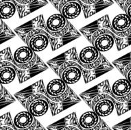 Seamless colorful background made of tribal pattern N2
