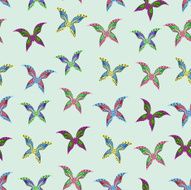 Seamless colorful background made of butterflies