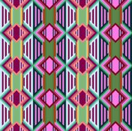 Seamless colorful background made of Aztec pattern
