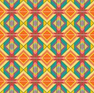 Seamless colorful background made of Aztec pattern N4