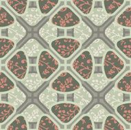 Seamless colorful background made of oriental floral pattern