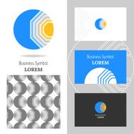 Business logo for the company Vector polygon element editing