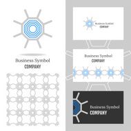 Business logo for the company Vector polygon element editing N3