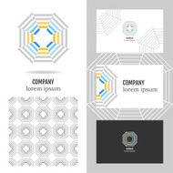 Business logo for the company Vector polygon element editing N4