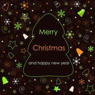 Vector christmas card N4