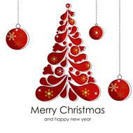 Beautiful vector Christmas card N5