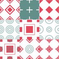 Abstract simple geometric seamless pattern vector