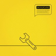 Wrench key icon Repair tool sign N2