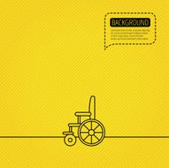 Wheelchair icon Disabled traffic sign N3