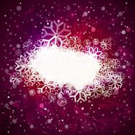 Rose winter space with cloud