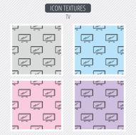 Lcd tv icon Led monitor sign N4