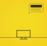 Lcd tv icon Led monitor sign N5