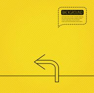 Turn left arrow icon Previous sign