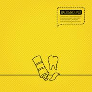 Toothpaste icon Teeth health care sign