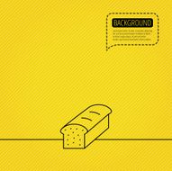 Toast icon Sliced bread sign N3