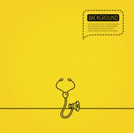 Stethoscope icon Medical doctor equipment