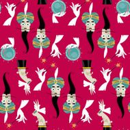Magic set Seamless background pattern